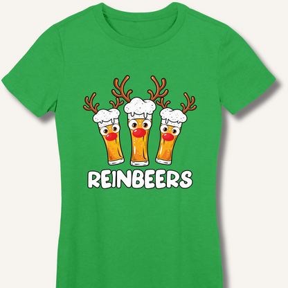 Reinbeers Women's Fitted T-Shirt – Irish Green