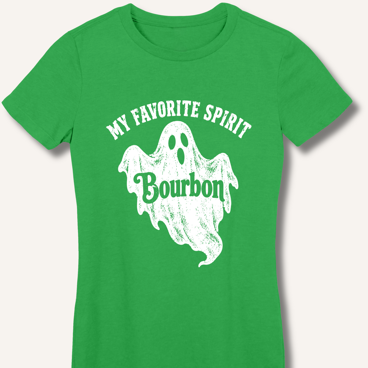 My Favorite Spirit, Bourbon Women's Fitted T-Shirt – Irish Green