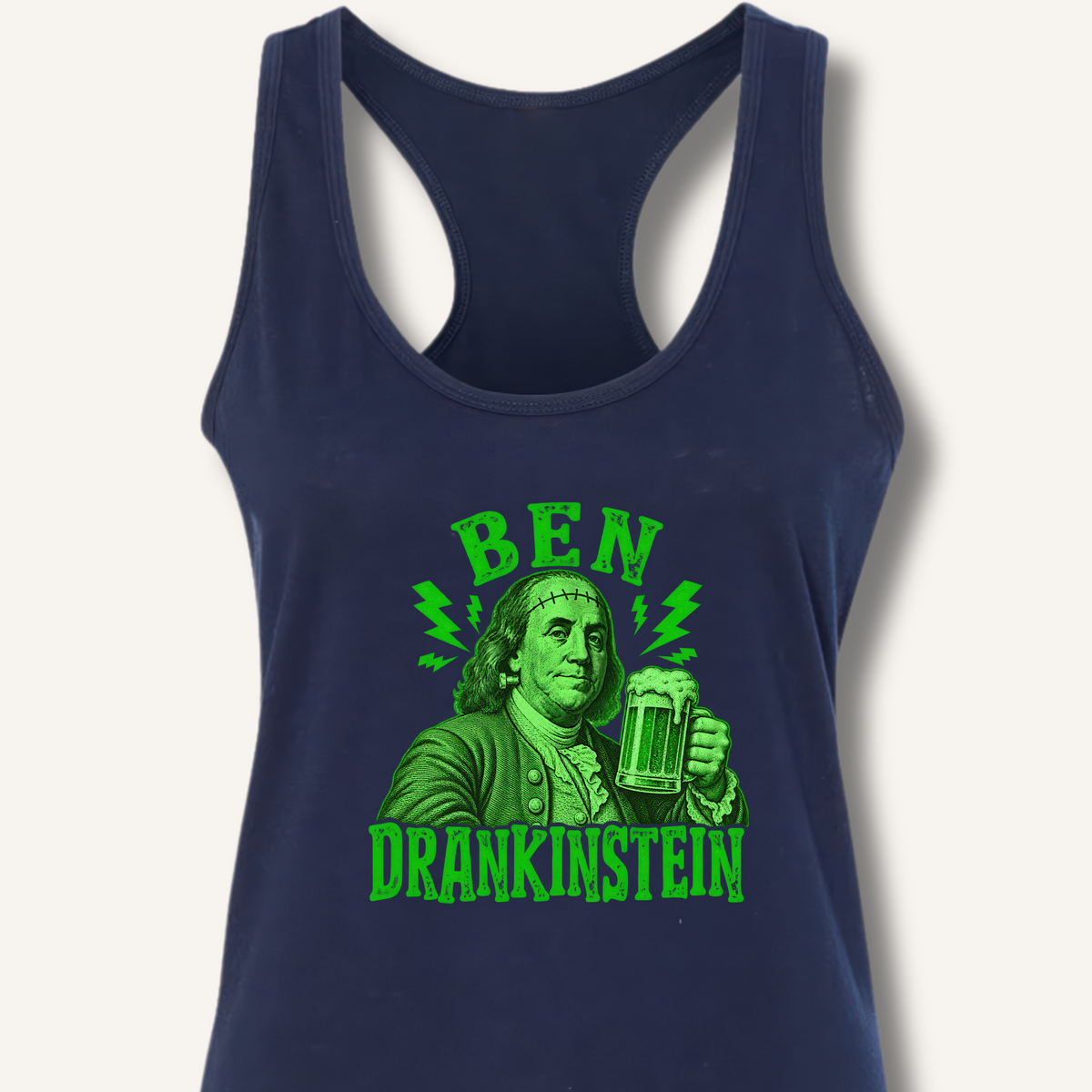 Ben Drankinstein Racerback Tank – Solid Midnight Navy