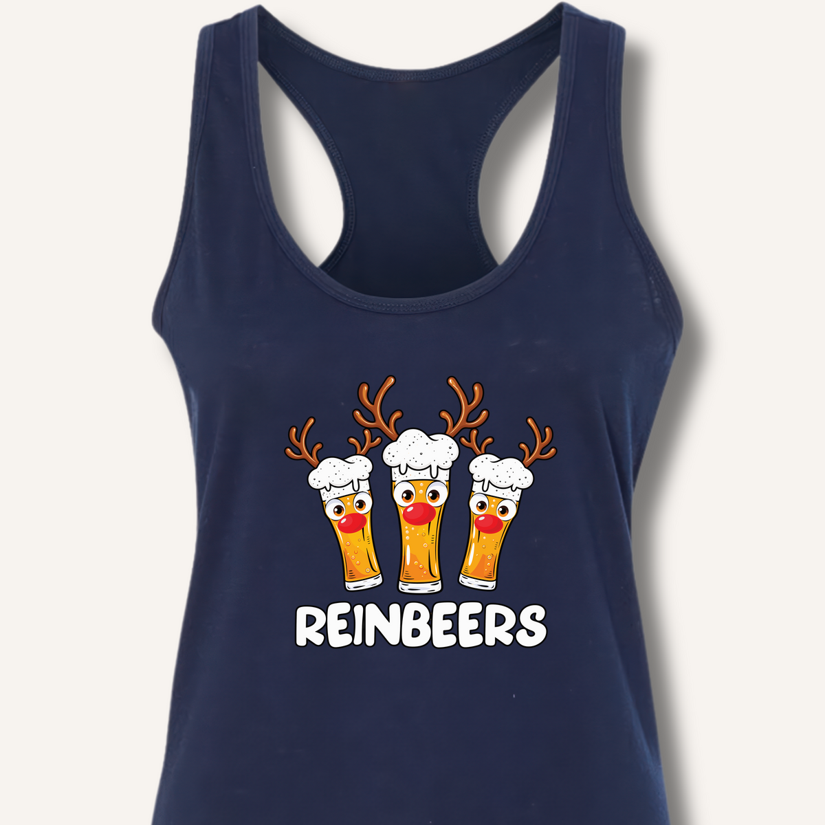 Reinbeers Racerback Tank – Solid Midnight Navy