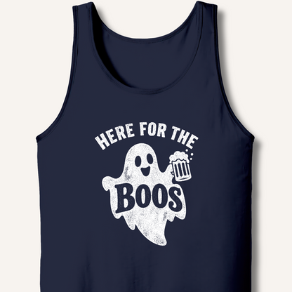 Here For The Boo's Tank – Navy