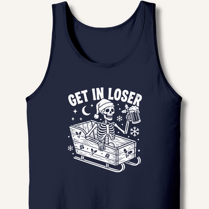 Sleigh Get In Loser Tank – Navy