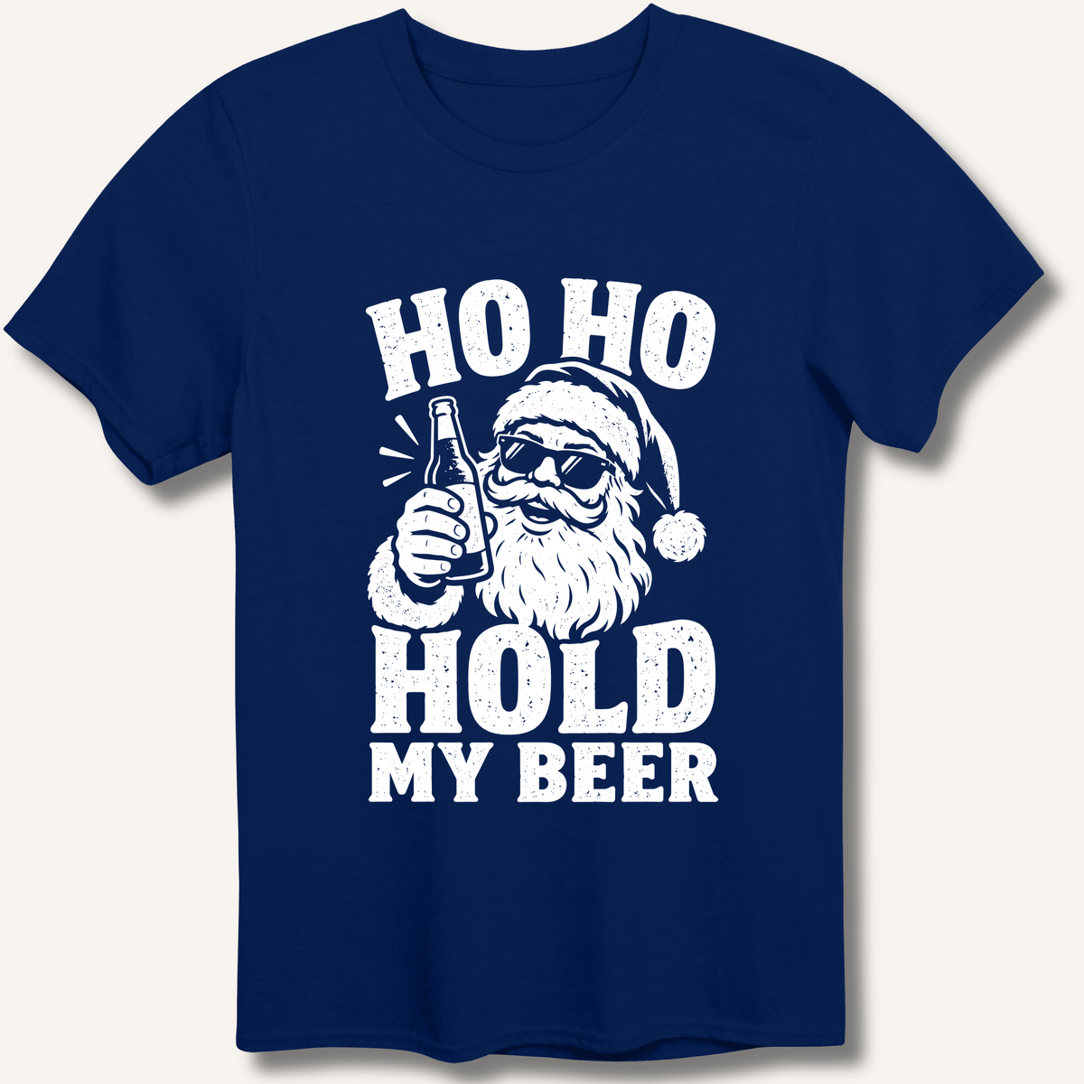 Ho Ho Hold My Beer T-Shirt – Navy