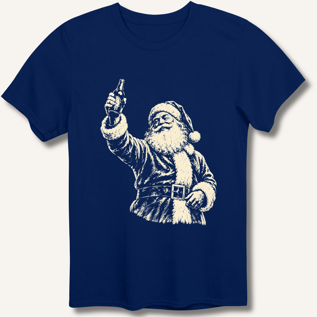 Santa's Toast T-Shirt – Navy