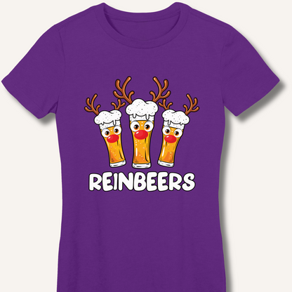 Reinbeers Women's Fitted T-Shirt – Purple