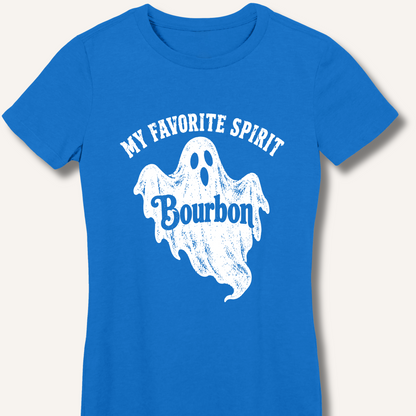 My Favorite Spirit, Bourbon Women's Fitted T-Shirt – Royal
