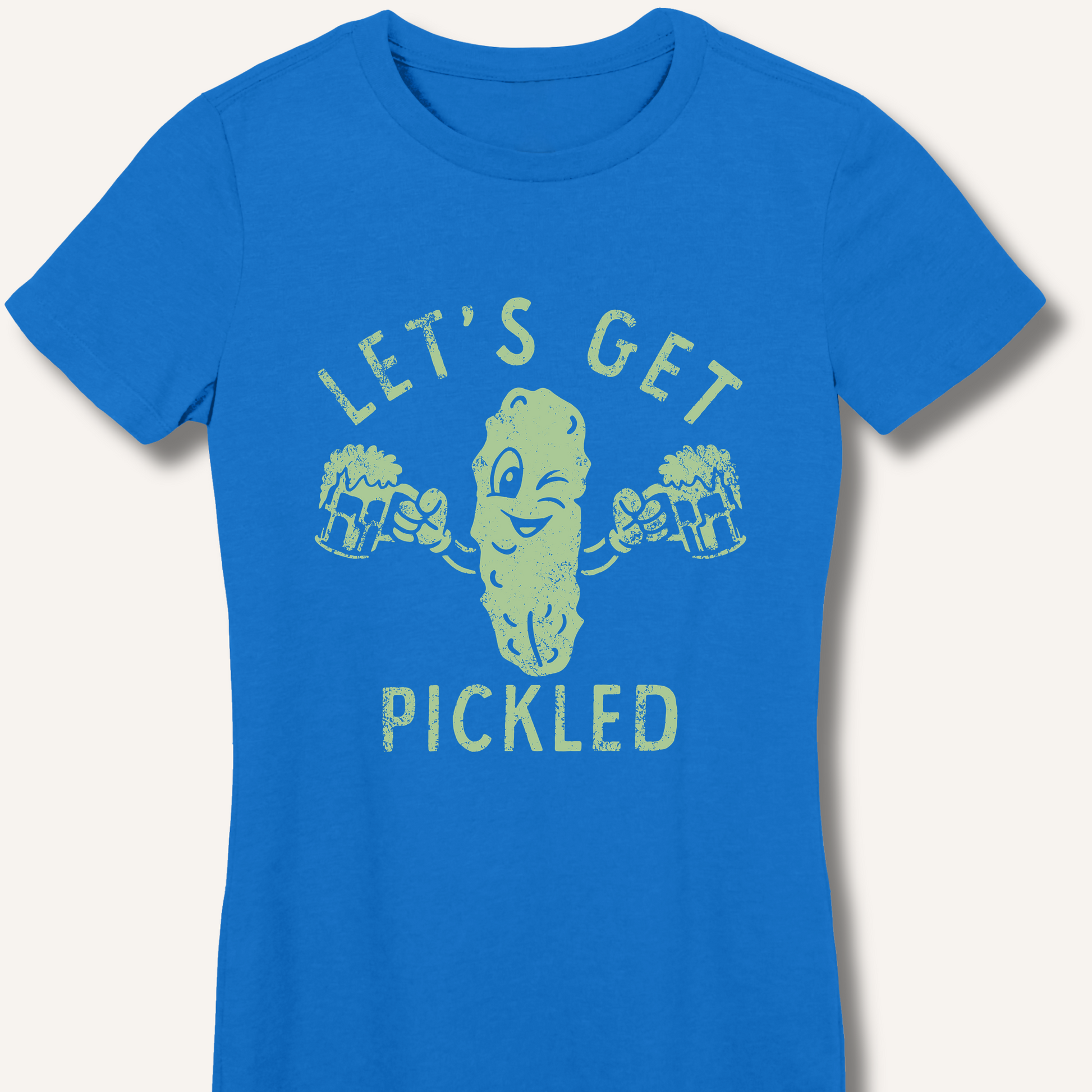 Let's Get Pickled Women's Fitted T-Shirt – Royal