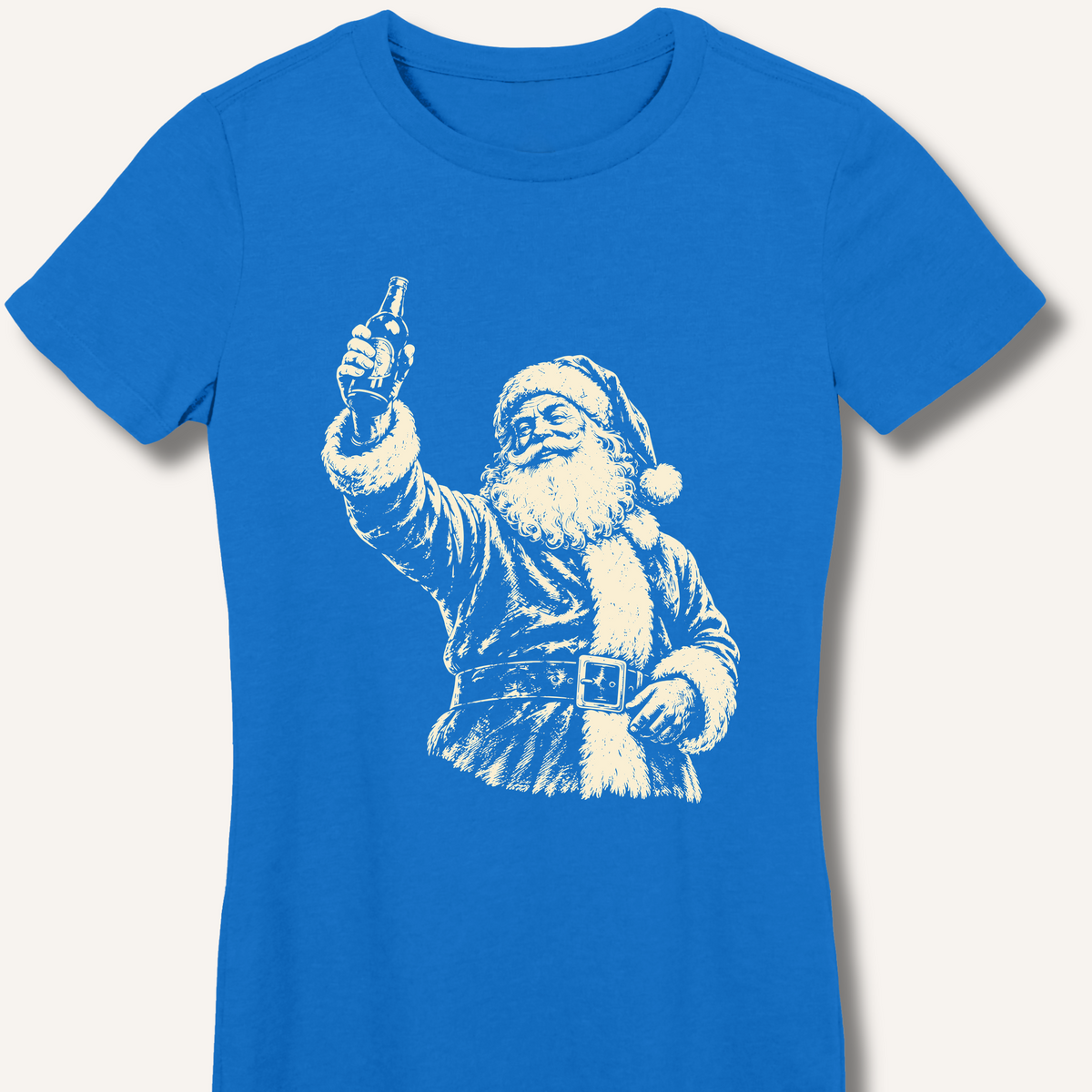 Santa's Toast Women's Fitted T-Shirt – Royal