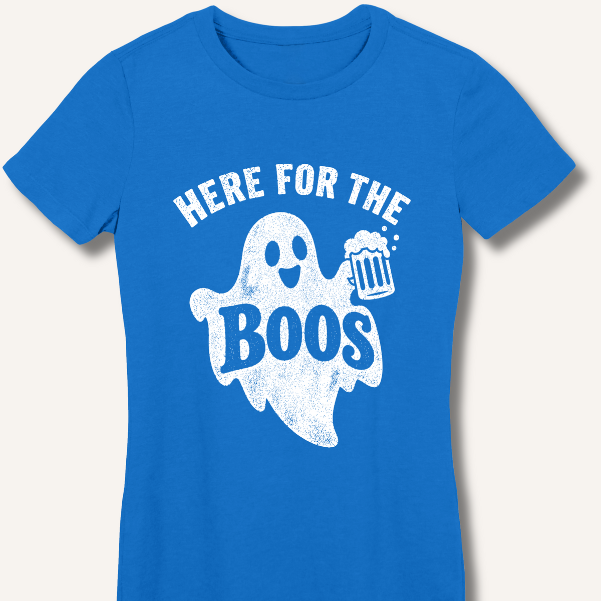 Here For The Boo's Women's Fitted T-Shirt – Royal