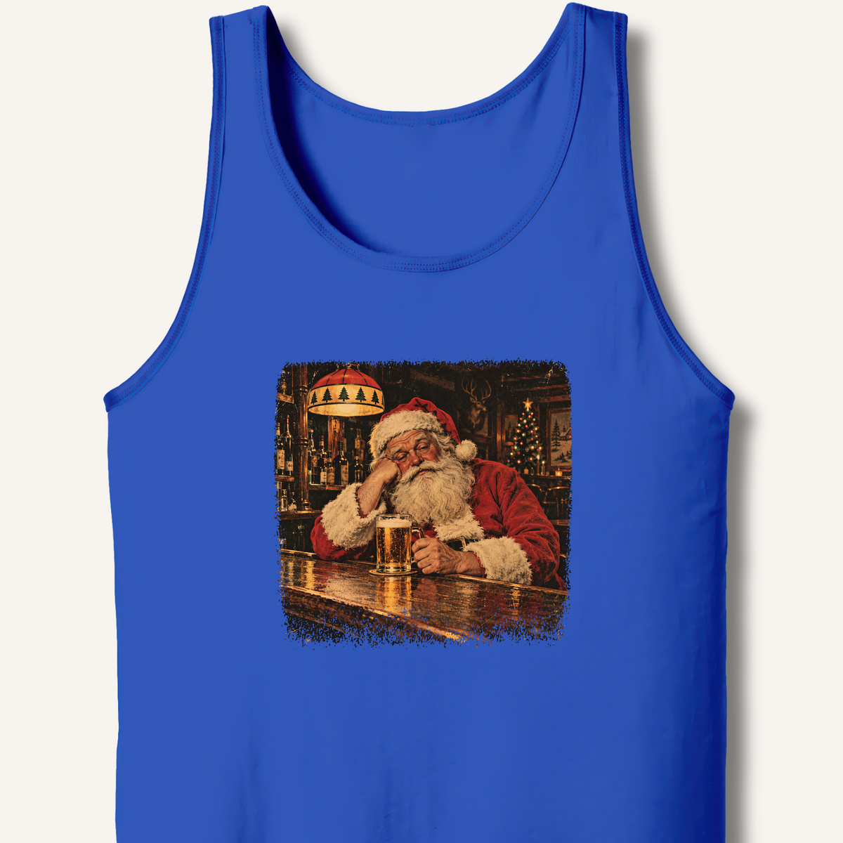 Santa At The Bar Tank – True Royal