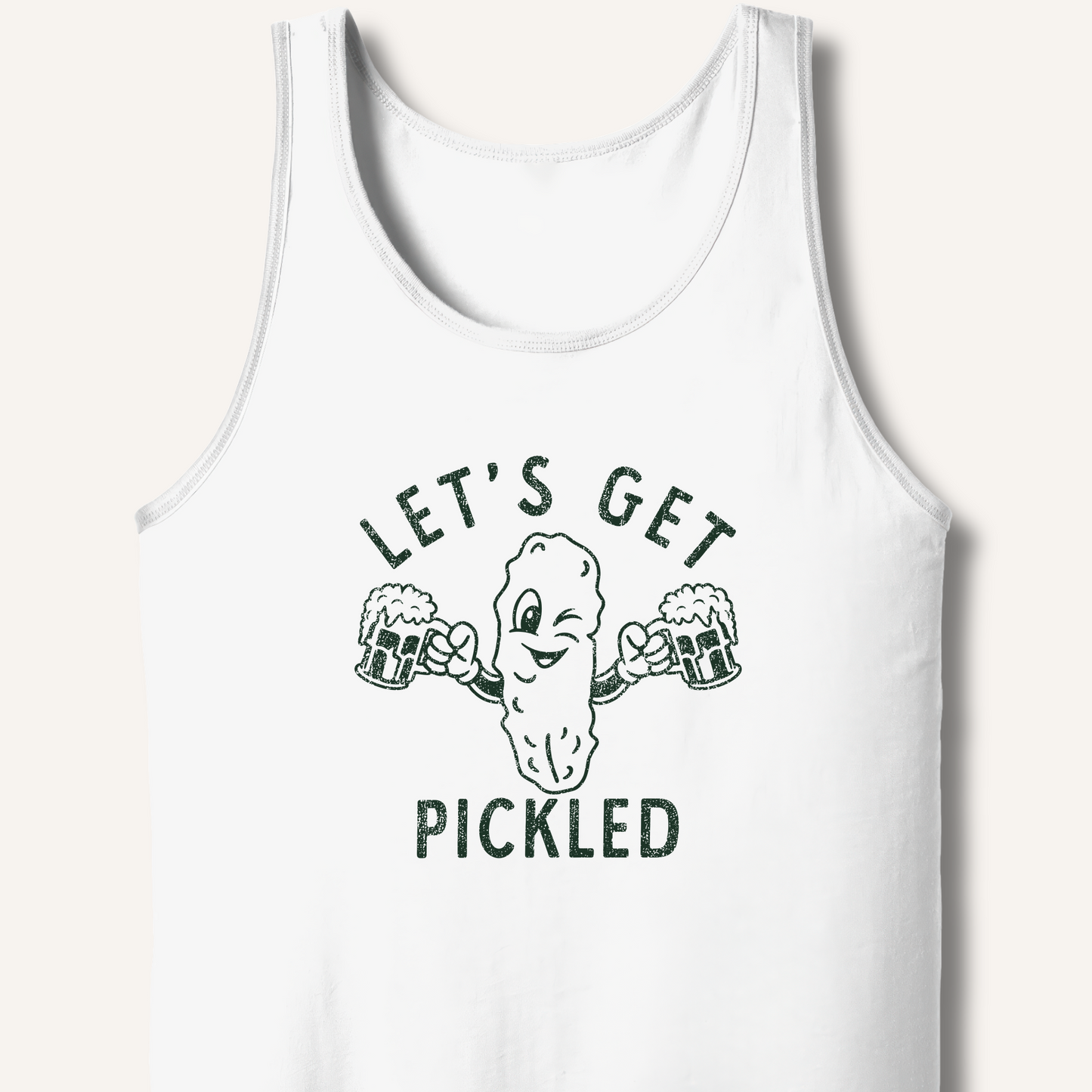 Let's Get Pickled Tank – White