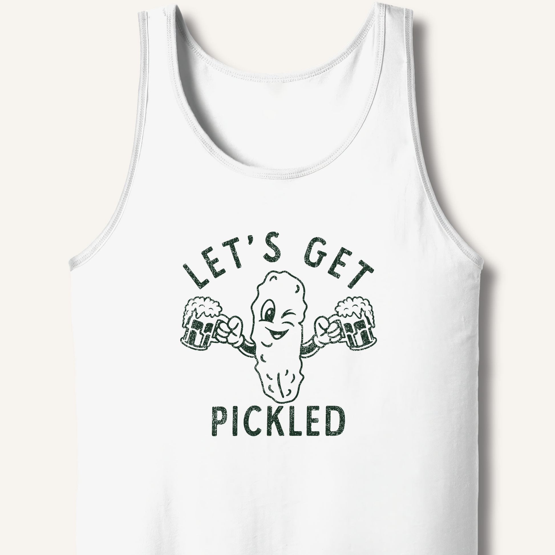 Let's Get Pickled Tank – White