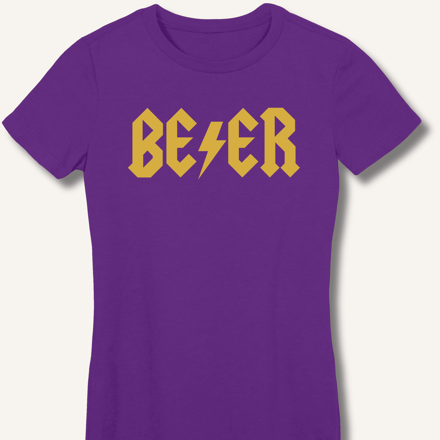 AC DC Beer Fitted T-Shirt - Sip & Shirt