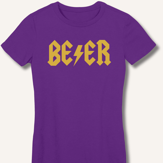 AC DC Beer Fitted T-Shirt - Sip & Shirt