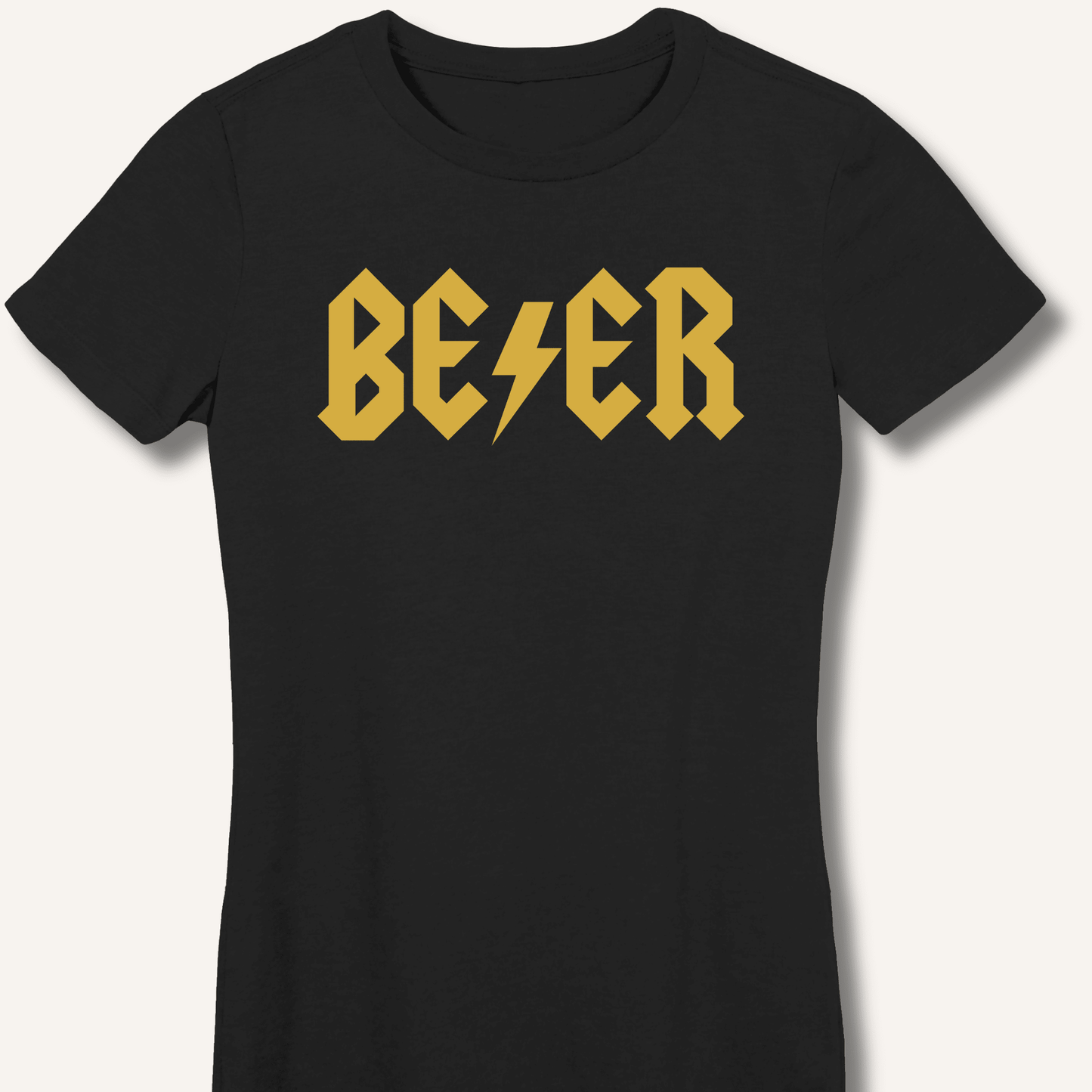 AC DC Beer Fitted T-Shirt - Sip & Shirt