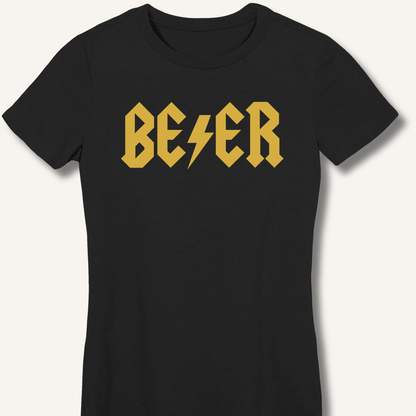 AC DC Beer Fitted T-Shirt - Sip & Shirt
