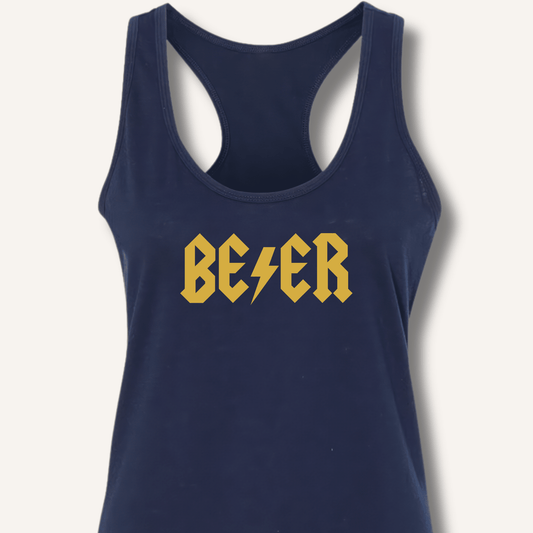 AC DC Beer Racerback Tank - Sip & Shirt