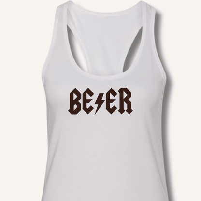 AC DC Beer Racerback Tank - Sip & Shirt