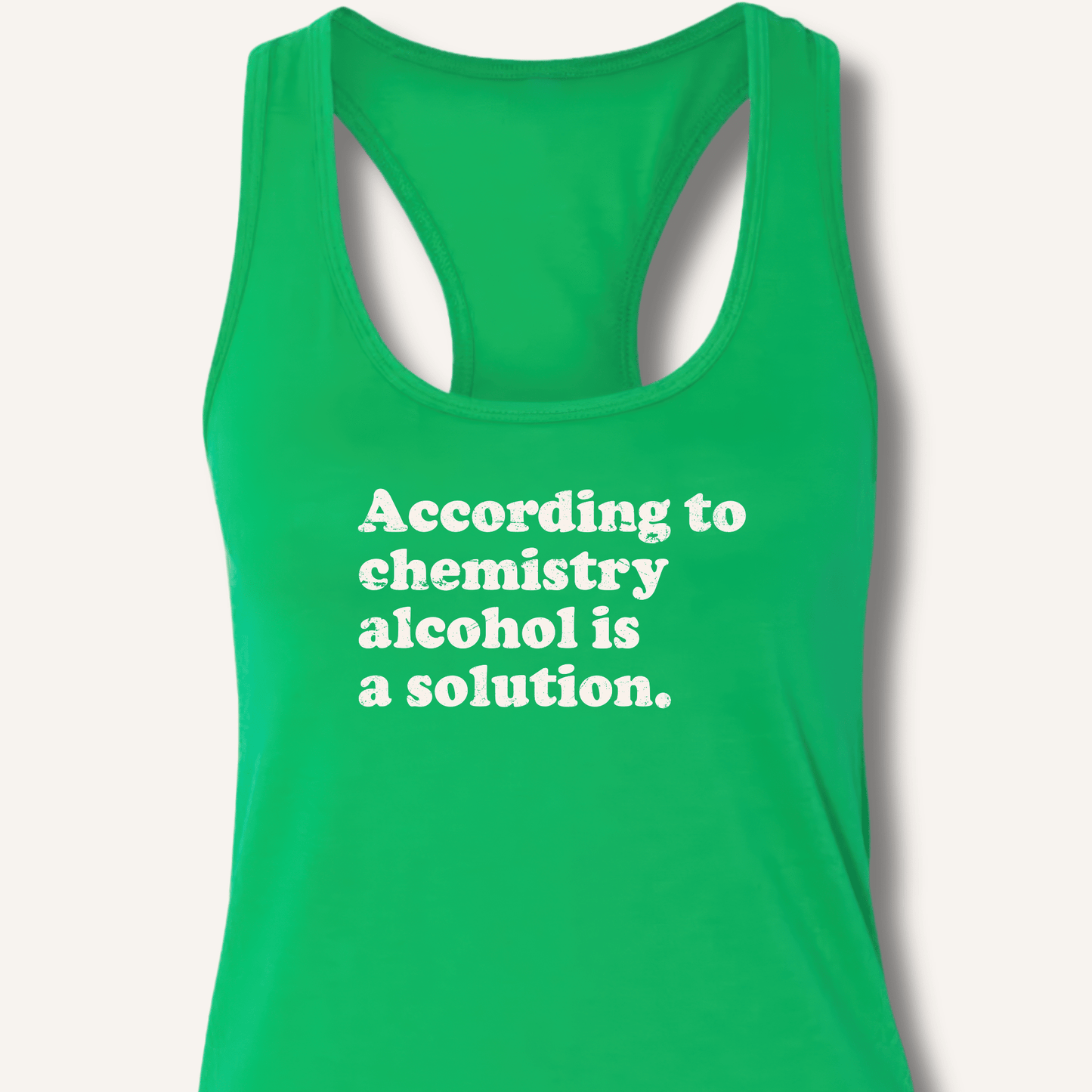 According to Chemistry Racerback Tank - Sip & Shirt