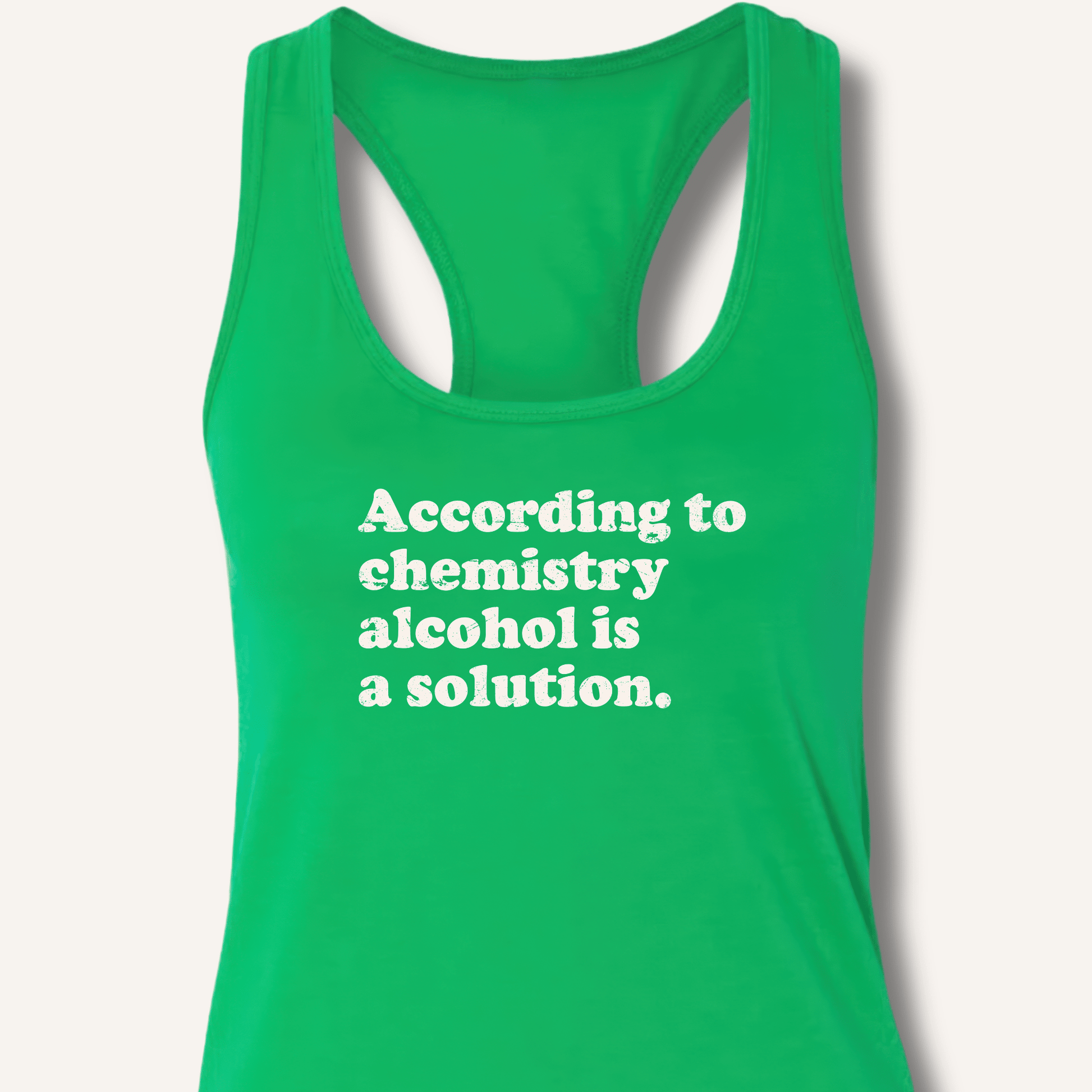 According to Chemistry Racerback Tank - Sip & Shirt
