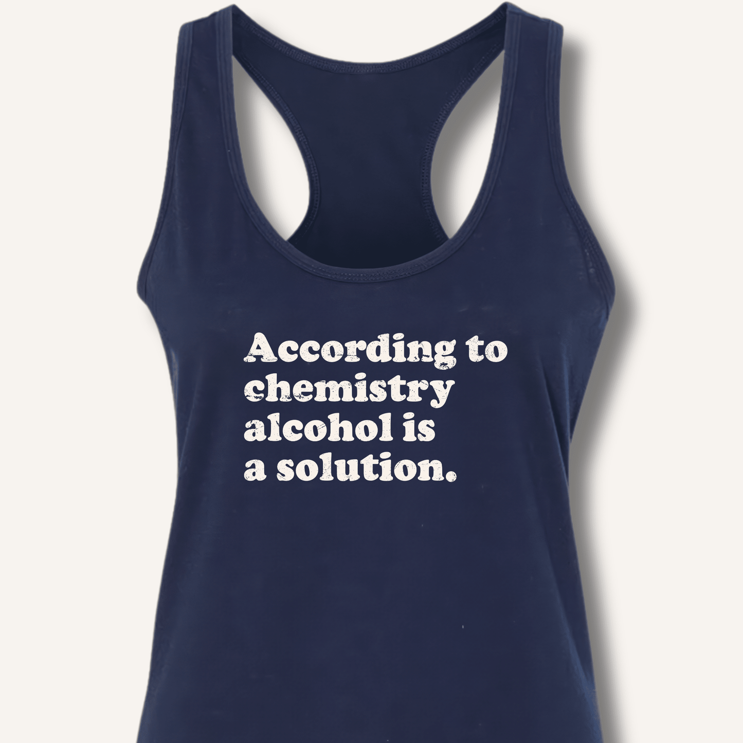 According to Chemistry Racerback Tank - Sip & Shirt