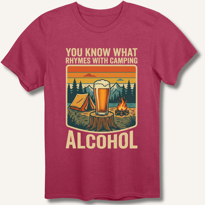Alcohol Rhymes With Camping T-Shirt - Sip & Shirt