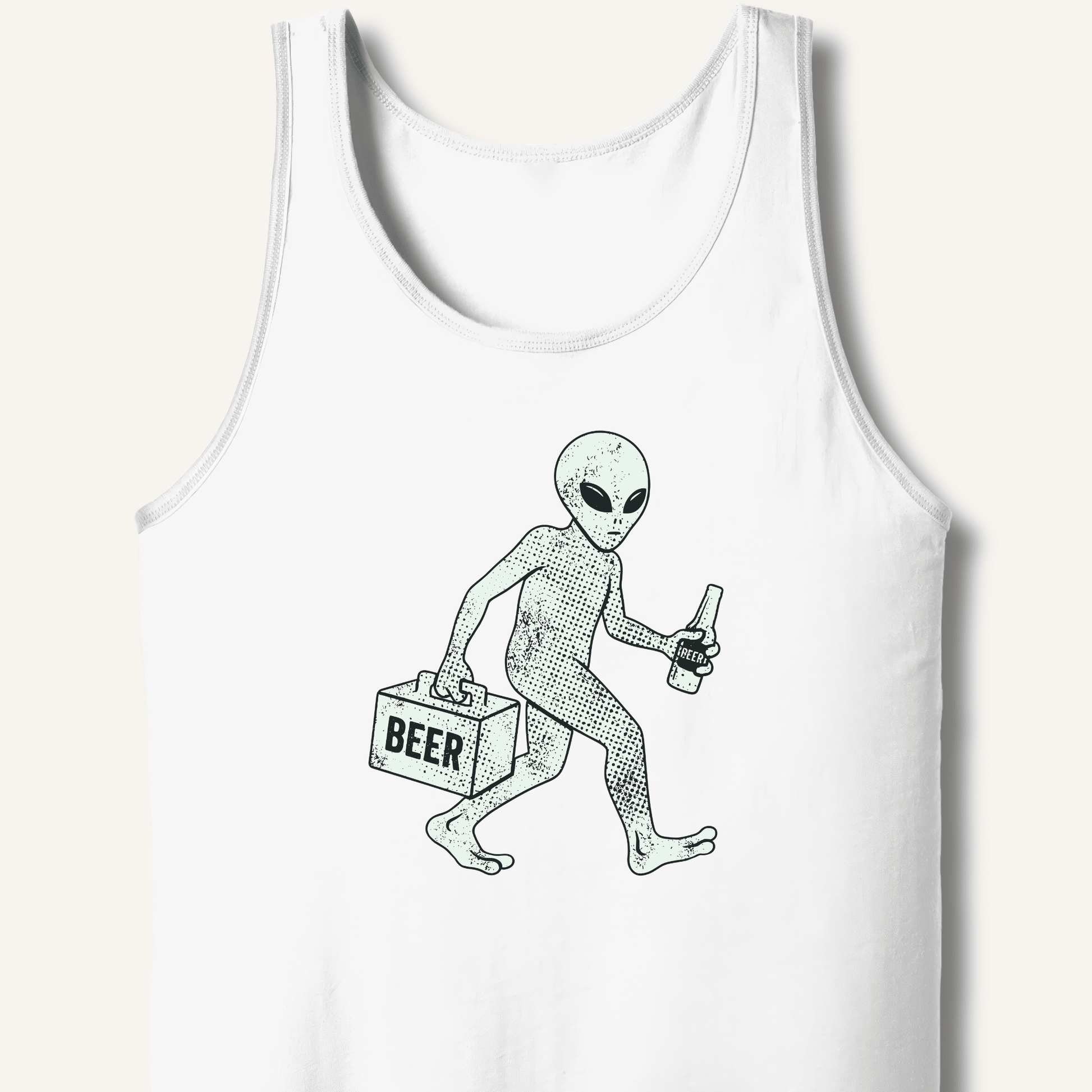 Alien Beer Shadow T-Shirt Tank - Sip & Shirt