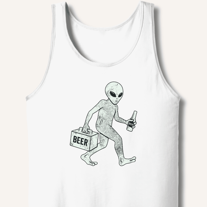 Alien Beer Shadow T-Shirt Tank - Sip & Shirt