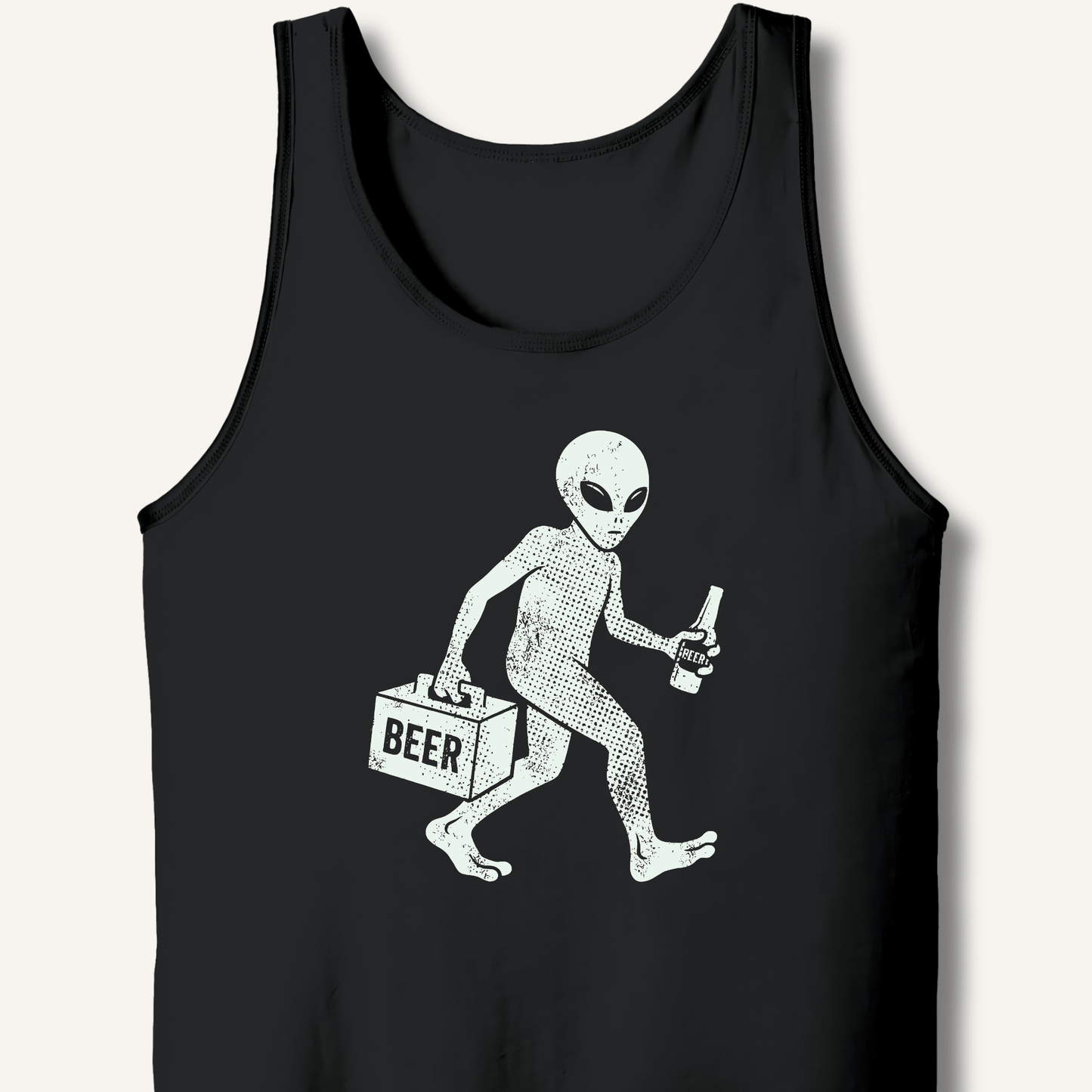 Alien Beer Shadow T-Shirt Tank - Sip & Shirt