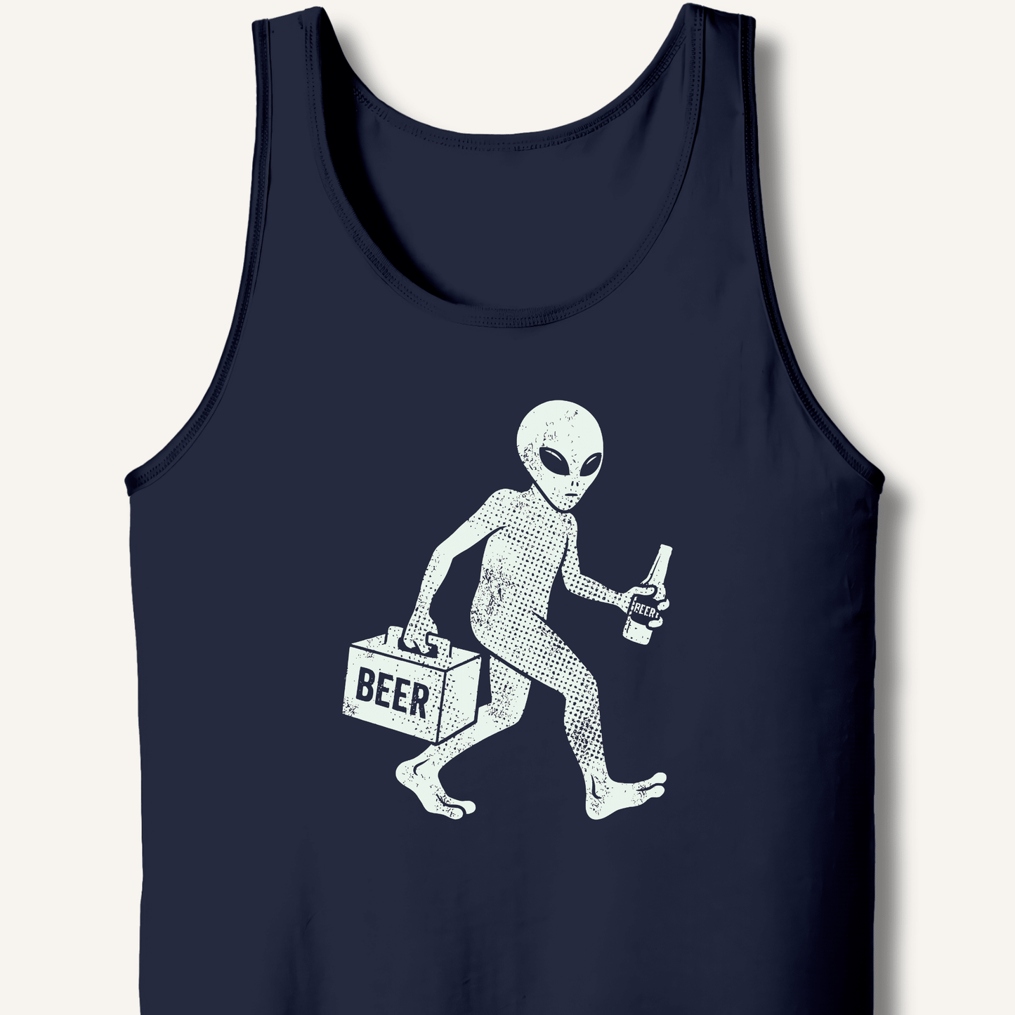 Alien Beer Shadow T-Shirt Tank - Sip & Shirt