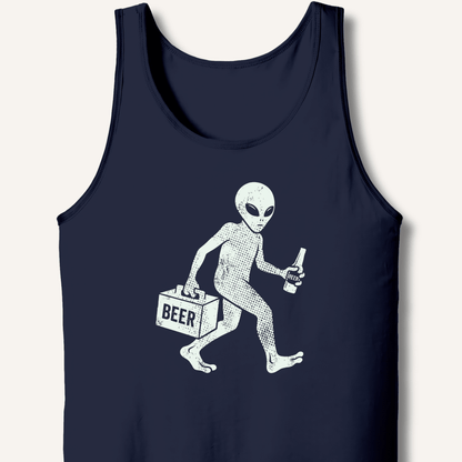 Alien Beer Shadow T-Shirt Tank - Sip & Shirt