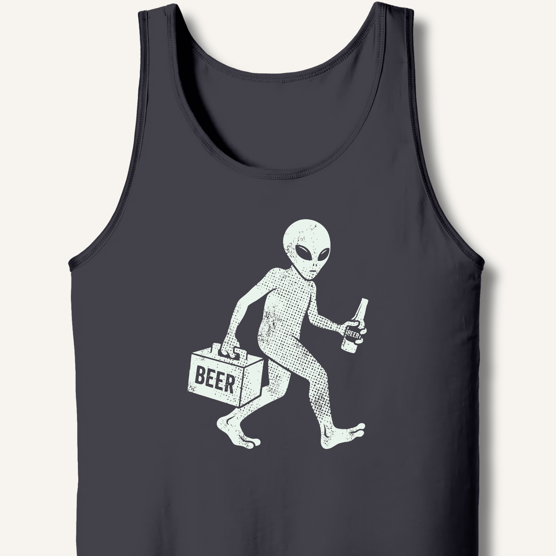Alien Beer Shadow T-Shirt Tank - Sip & Shirt