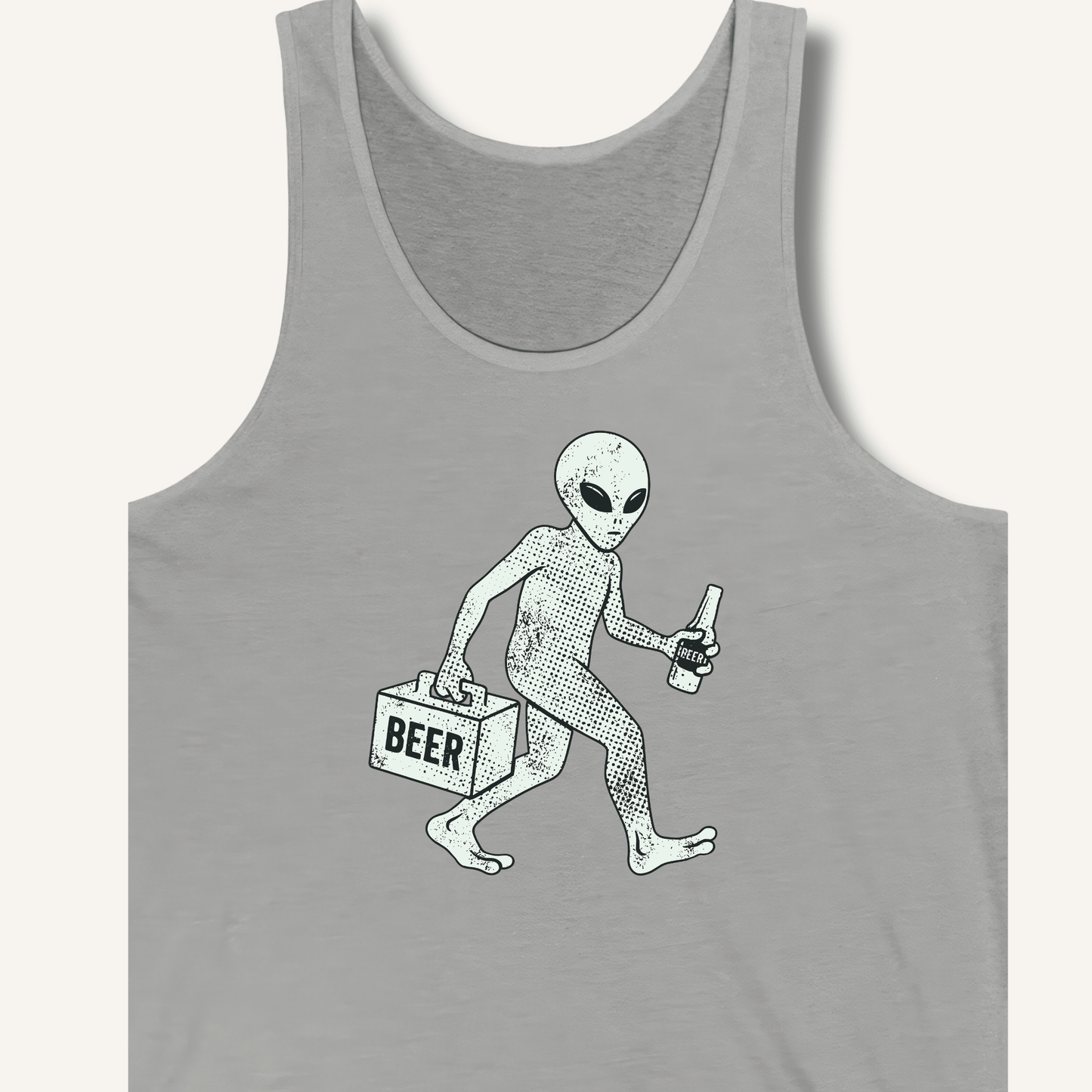 Alien Beer Shadow T-Shirt Tank - Sip & Shirt
