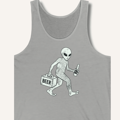 Alien Beer Shadow T-Shirt Tank - Sip & Shirt