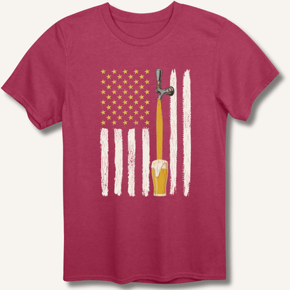 American Beer Flag T-Shirt - Sip & Shirt