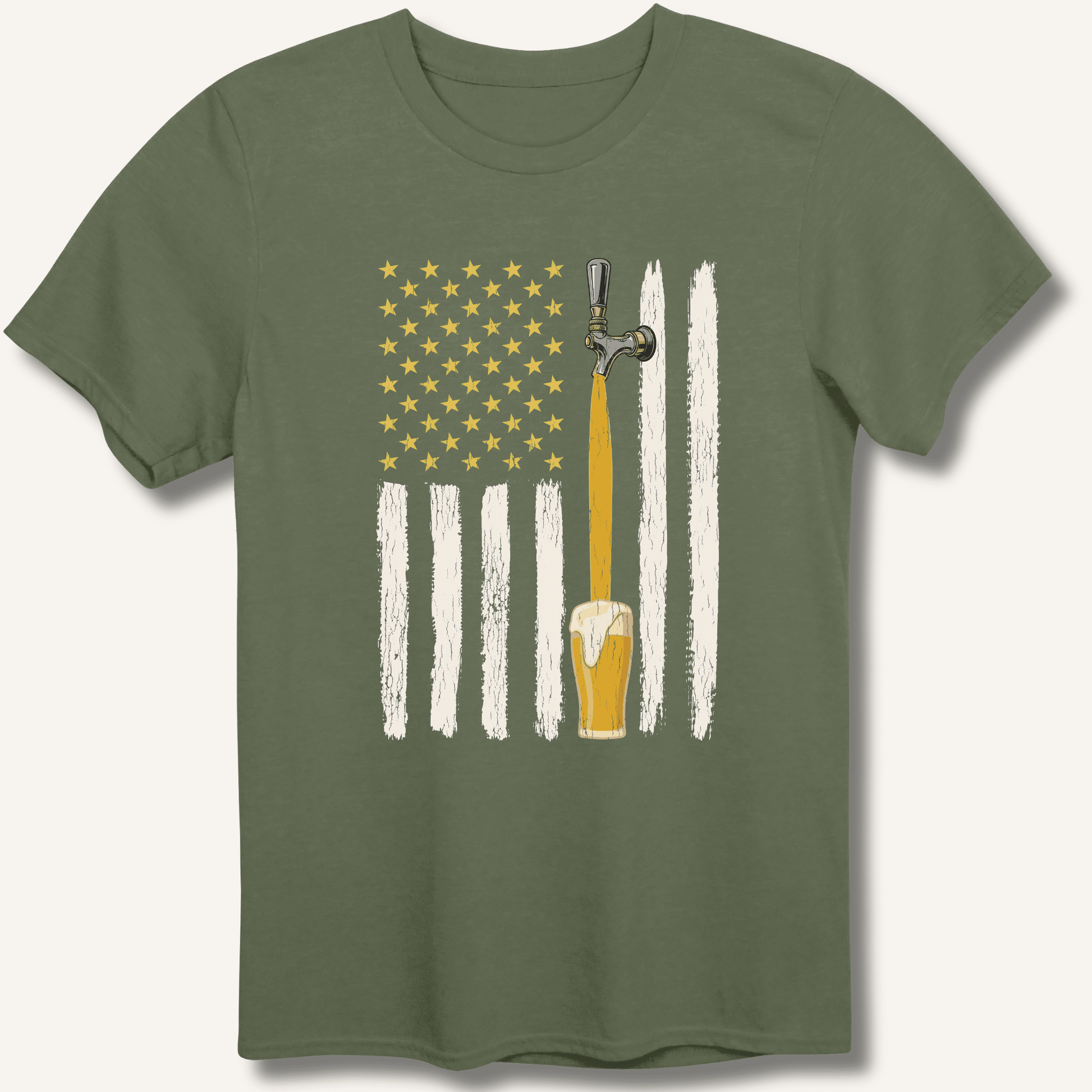 American Beer Flag T-Shirt - Sip & Shirt