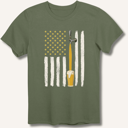 American Beer Flag T-Shirt - Sip & Shirt