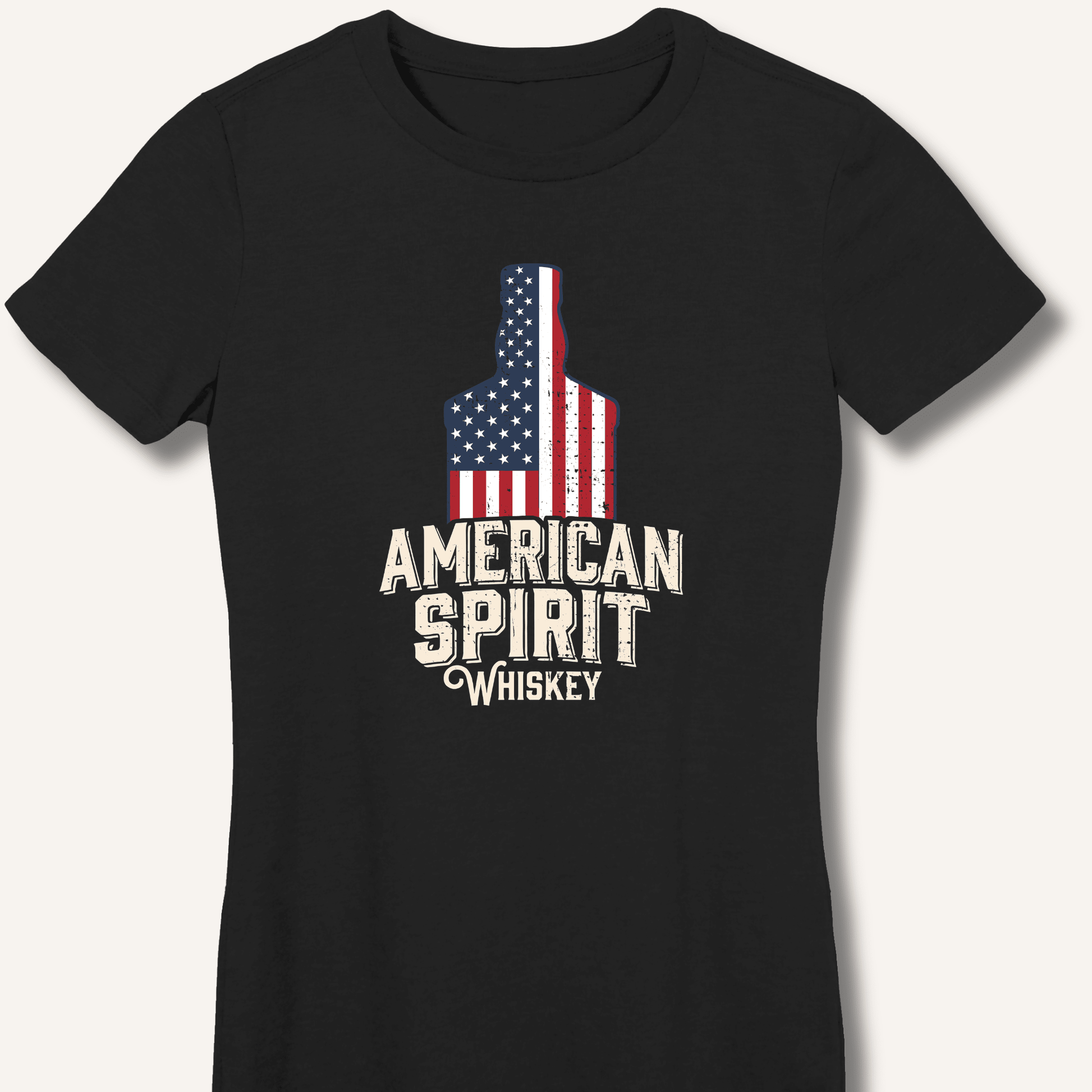 American Spirit Whiskey Fitted T-Shirt - Sip & Shirt