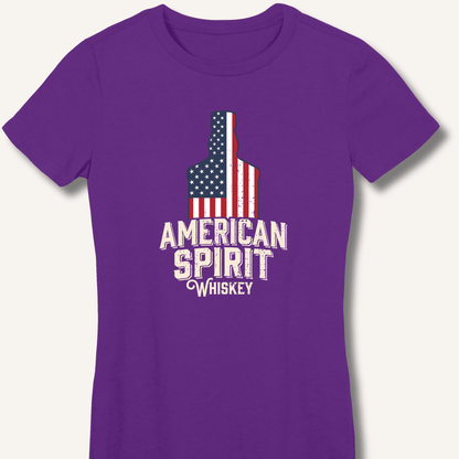 American Spirit Whiskey Fitted T-Shirt - Sip & Shirt