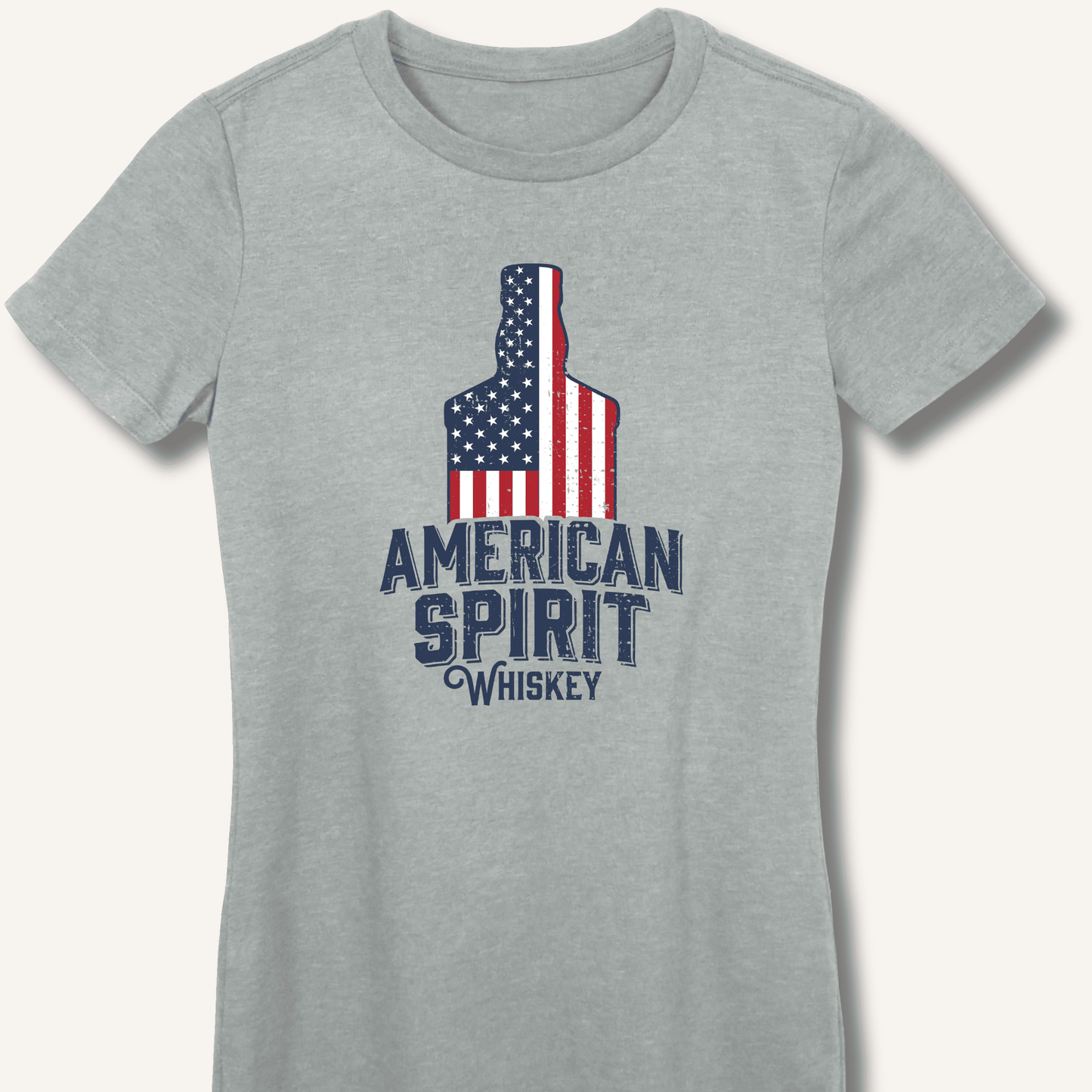 American Spirit Whiskey Fitted T-Shirt - Sip & Shirt