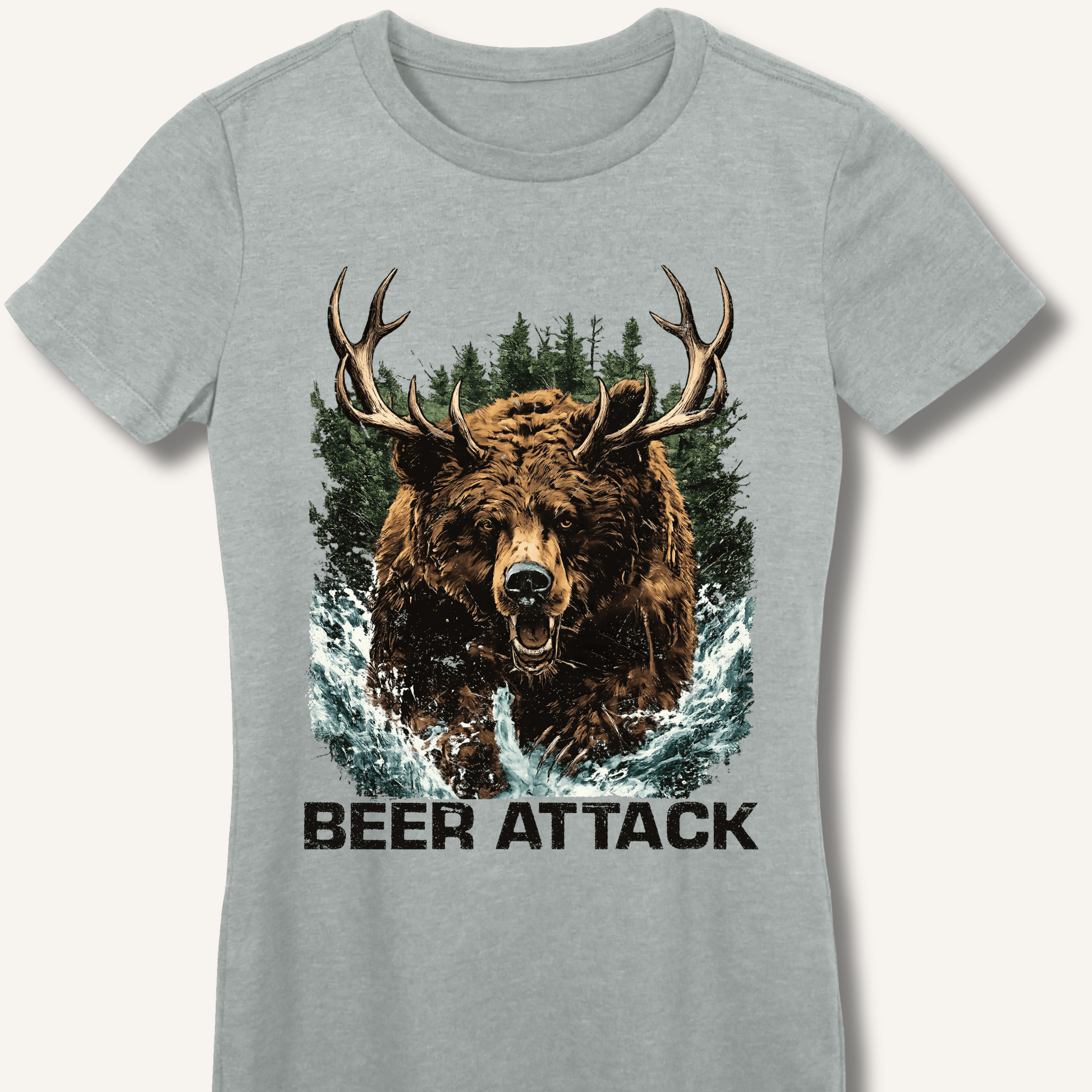 Beer Attack Fitted T-Shirt - Sip & Shirt