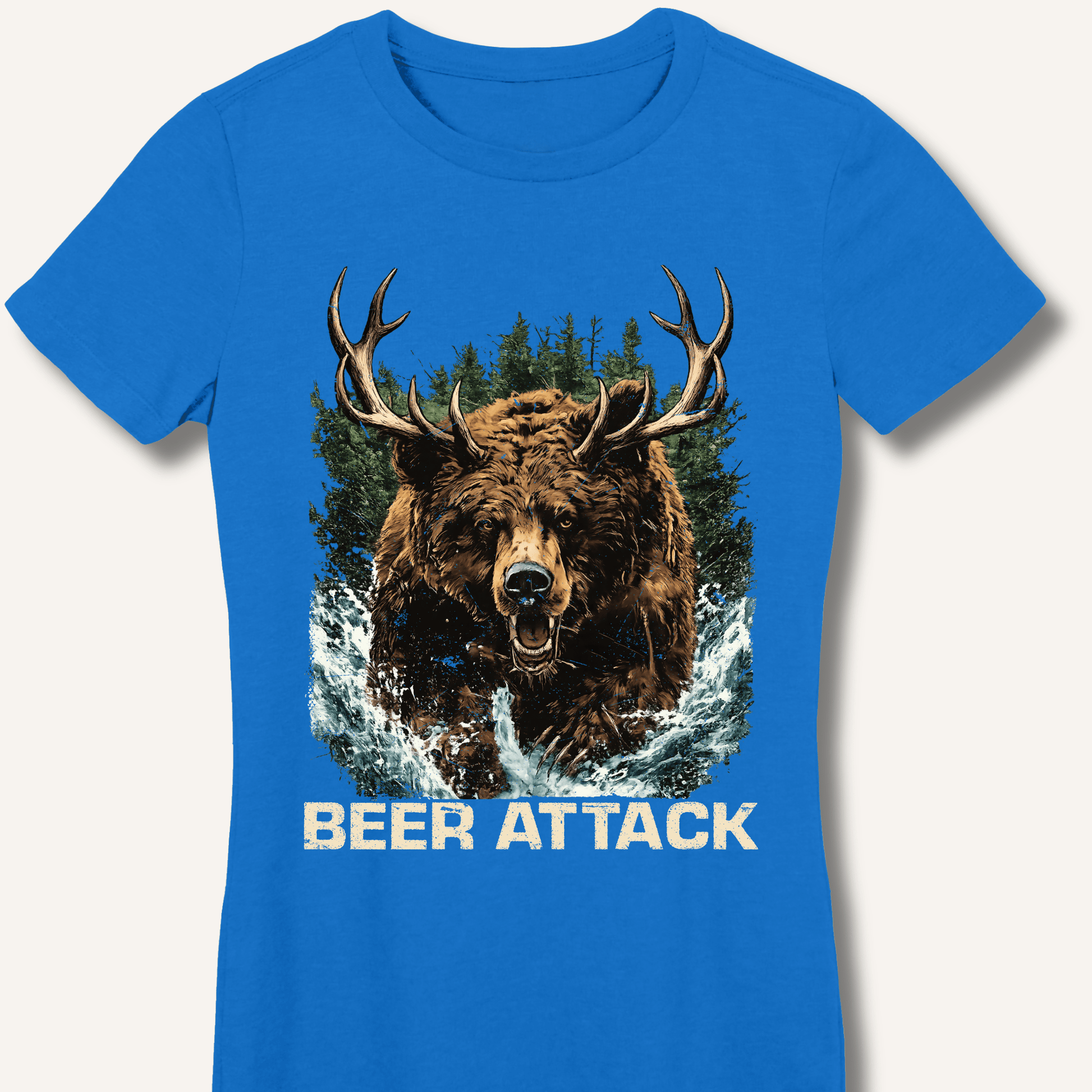 Beer Attack Fitted T-Shirt - Sip & Shirt