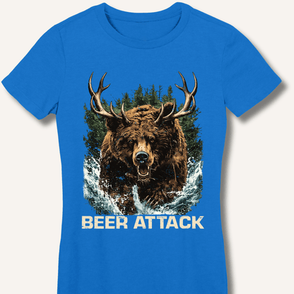 Beer Attack Fitted T-Shirt - Sip & Shirt