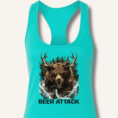 Beer Attack Racerback Tank - Sip & Shirt