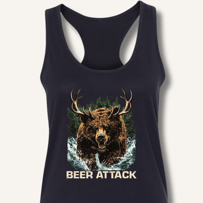 Beer Attack Racerback Tank - Sip & Shirt
