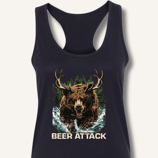 Beer Attack Racerback Tank - Sip & Shirt