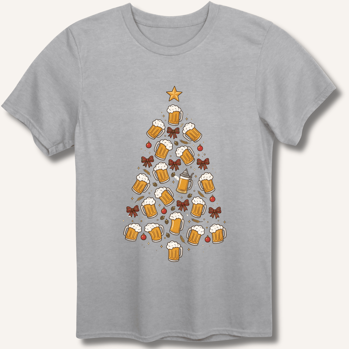 Beer Christmas Tree T-Shirt - Sip & Shirt