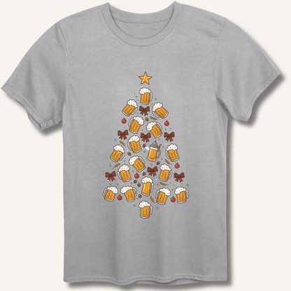 Beer Christmas Tree T-Shirt - Sip & Shirt