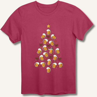 Beer Christmas Tree T-Shirt - Sip & Shirt