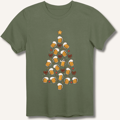 Beer Christmas Tree T-Shirt - Sip & Shirt